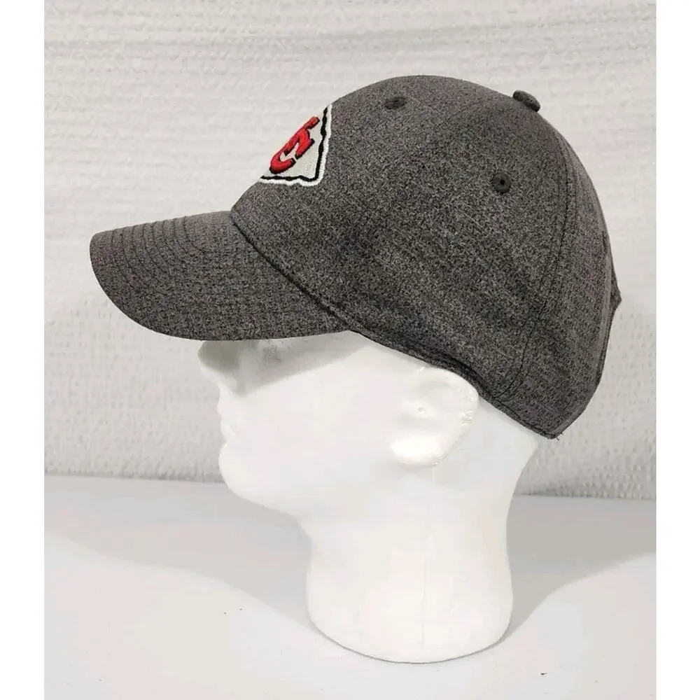 NFL Cap Polyester GRY Solid Color Men Snapback Hat
